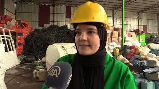 7 kadın, kooperatif bünyesinde geri dönüşüm tesisi kurdu