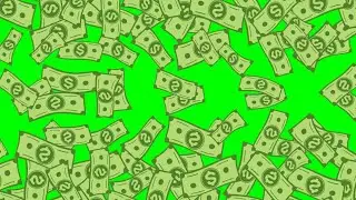 Raining Dollars Animated Green Screen | Free Download Link | Money Falling Green Screen Effects 💸💸