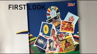 Erster Blick in das Hardcover Sammelalbum + Sticker kleben! - Topps UEFA EURO 2024 Sticker