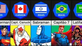 Superhero From Different Countries