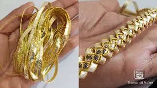 Lace making|| How to make lace with gota(Easy method) @sahibastitching&designing