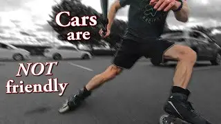Inline skating stay safe around cars