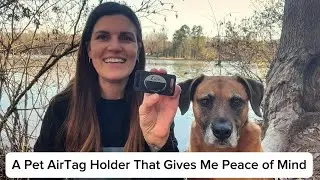 🐾 Custom Engraved Pet ID + Apple AirTag Holder Combo