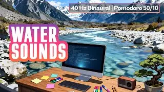 40 Hz Binaural Study With Me with Pomodoro 5010 at BAVARIAN River