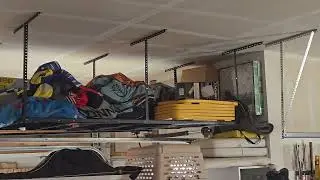 Honest Review of this 4x8 Overhead Garage Storage Rack (Product Link in Description)