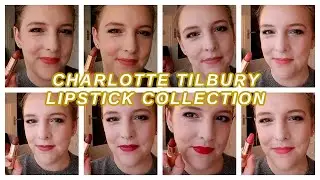 КОЛЛЕКЦИЯ ПОМАД CHARLOTTE TILBURY // Свотчи всех 8 моих люксовых помад CT