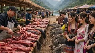 Coc Ly Buffalo Market | The Biggest Highland Buffalo Market in Northern Vietnam