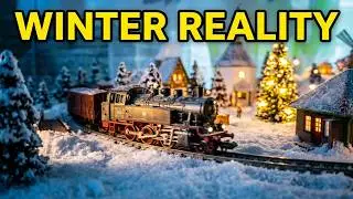 #3 Modelleisenbahn Weihnachten Eigenbau SpurN im Winter #reality 