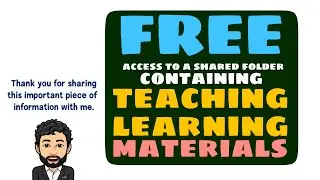 FREE ACCESS TO SHARED LEARNING MATERIALS - You may also share yours