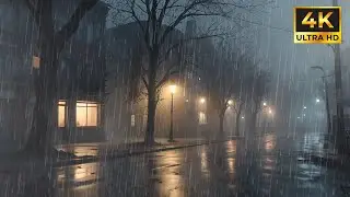 Soft continuous rain sounds offering gentle comfort to unwind your thoughts and sleep deeply