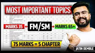FM -SM Paper Pattern Analysis for Jan 26 Last 5 Attempt Exam Analysis | CA Inter FM SM by JDSIR