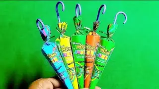 ASMR lots of favorite candy umbrella candy