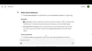Multi-Valued Attributes: