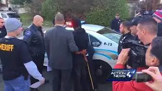 Raw video: New Kensington police murder suspect Rahmael Holt taken for arraignment