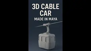 3D Cable Car Model | Autodesk Maya Showcase