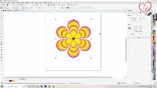 Beautiful Vector Flower in coreldraw l Rotate & Tranformation tutorial l Coreldwar Tutorial l Design