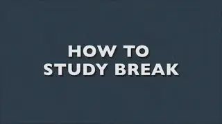 How to Study Break