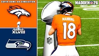 Broncos vs Seahawks Super Bowl XLVIII Simulation (Madden 26)