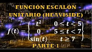 FUNCIÓN ESCALÓN UNITARIO HEAVISIDE  (PARTE 1)