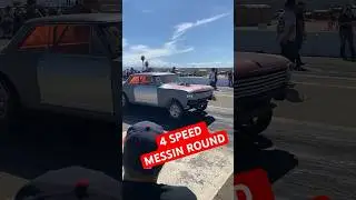 NO PREP STICK SHIFT GASSER #dragrace #chevy #nova #4speed #gasser #racecar #racing