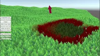 Unity GPU Instancing and Fire Spreading on Trees