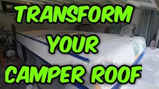 Henry's Tropi-cool RV roof coating, pop up camper.