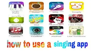 How to use,singing App smule (tutorial)2017