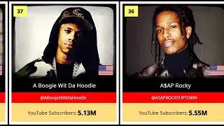 Top 50 Rappers with the Most YouTube Subscribers (2024 November Updated) 🚀