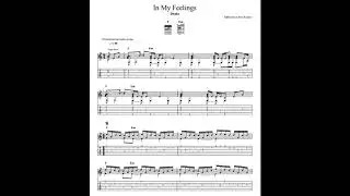 Drake: In My Feelings with tablature/sheet music for solo fingerstyle guitar