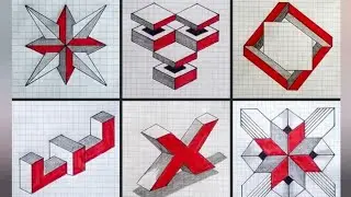 Seis dibujos f&aacute;ciles y sencillos de hacer en 3d