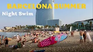 Barcelona Beach Walk & Night Swim by W Hotel &ndash; From Golden Hour to Moonlit Waves