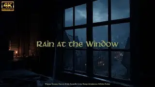 Relaxing Rain Sounds Through a Medieval Window | Sleep & Study Ambience