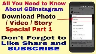 All About GBInstagram | Download Photo / Video / Story Special | GB Instagram v1.00 | Instagram Mods