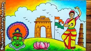 india the land of culture drawing||independence day||Republic day