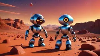 Two Tiny Robots Dance on Mars | Fun Kids Song | Nursery Rhymes and Baby Songs