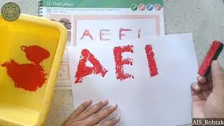 Art and Craft | Print Letters (Primer- A Book)