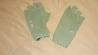 Rapdom Tactical Half Finger Fleece Gloves Olive Video Review