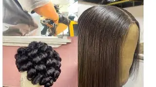 Three Styles, One Wig | Omotola, Bone Straight & bounce hair Simple Wig Styling That Speaks