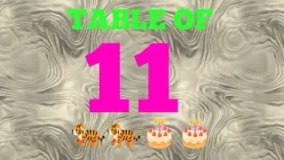 11 ki table. Tables. Multiplication tables. Table of 11. Table for kids.