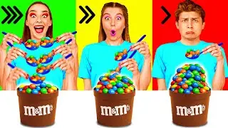 Быстрая Средняя или Медленная Скорость Еды Челлендж | Удивительные Кухонные Рецепты DaRaDa Challenge