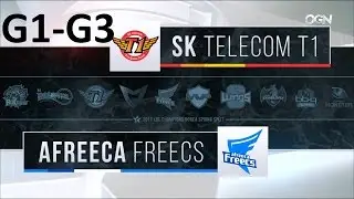 SKT vs AFS Game 1-3 Highlights - 2017 LCK SPRING SPLIT - FULL HIGHLIGHTS