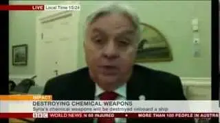 BBC interview with Green Cross's Paul Walker on Syria chemical weapons