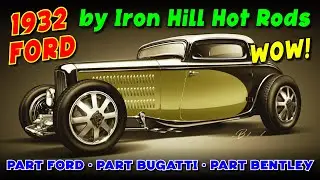 3 Dog Garage 1932 Ford Custom Rod by Iron Hill Hot Rods. Inspired by Bugatti and Bentley!!!