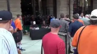 Chris Hoiles, Tippy Martinez Signing Autographs Camden Yards