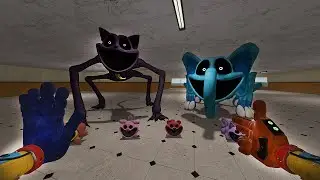 Surviving CATNAP & BUBBA BUBBAPHANT & small SMILLING CRITTER  Poppy Playtime | Garry's Mod