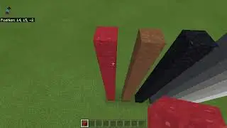 Making a Red Concrete Powder Tower in Minecraft