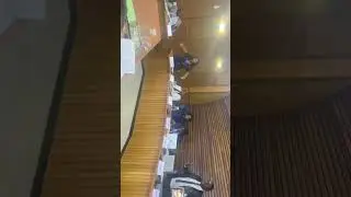 City of Masvingo councillors hackling each other during a full council meeting last Monday.
