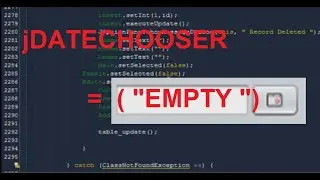 How to clear JdateChooser  java ?