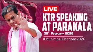 Live: BRS Working President KTR speaking at Parakala | #municipalelections2026