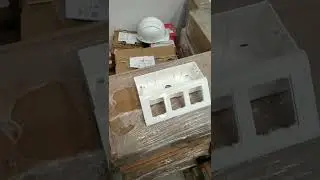 6 Module surface Box with front plate